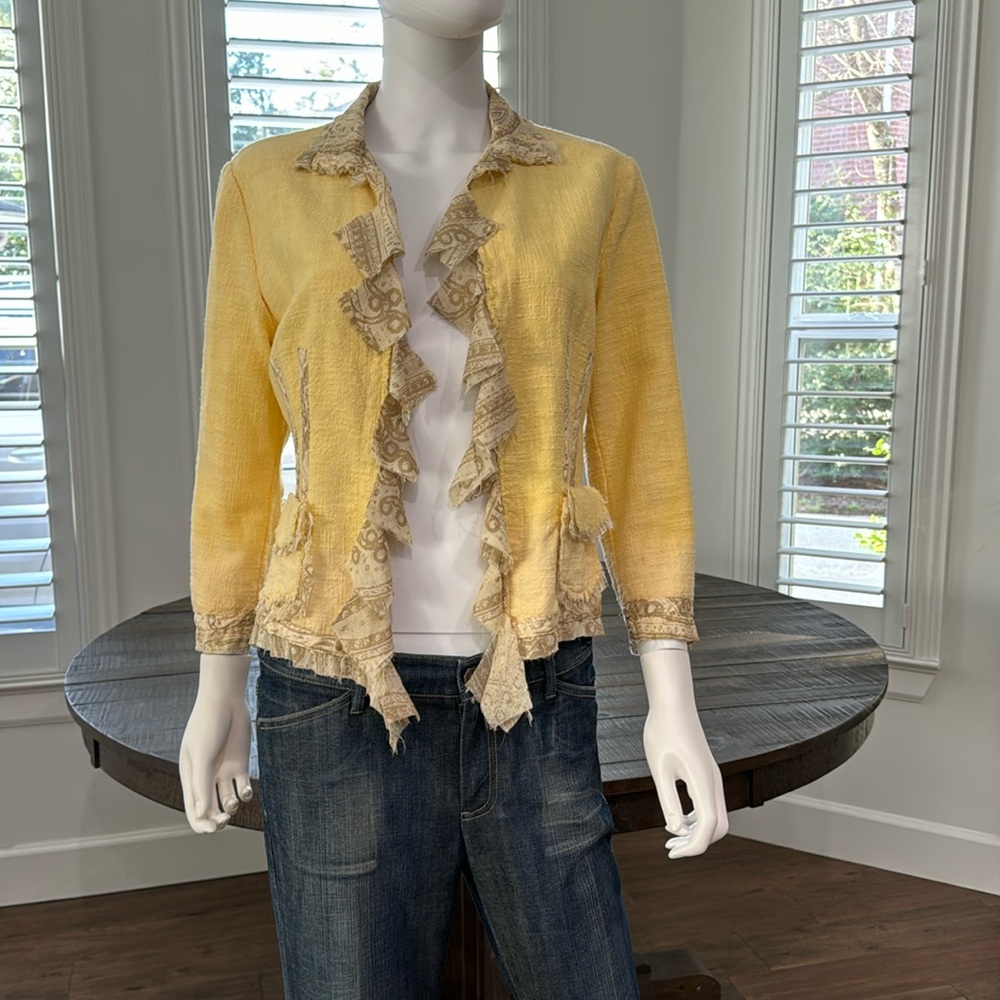 Roberto Cavalli medium gold jacket